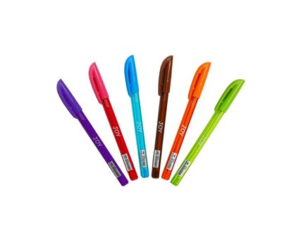 Boite de 50 Stylos à bille JOY ACCORD 1MM pointe médium assortis