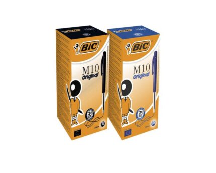 Boite de 50 stylos à Bille rétractable bic M10 MEDIUM Original Coloris au choix