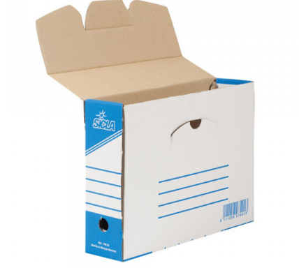 Boîte d'Archives Cartonnée SICLA Petit Format – Dos 85 cm