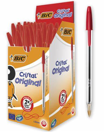 Stylo BIC Cristal Rouge