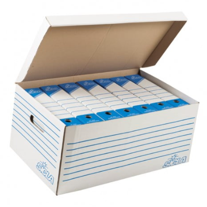 Conteneur d'Archives en Carton avec Couvercle – 630 × 375 × 290 mm