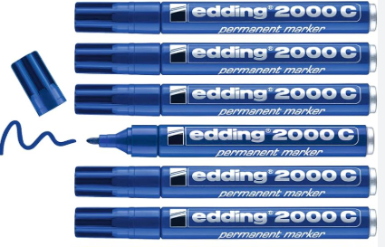Marqueur Permanent EDDING 2000 BLEU