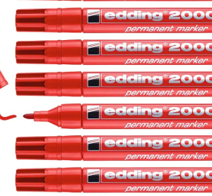 Marqueur Permanent EDDING 2000 Rouge