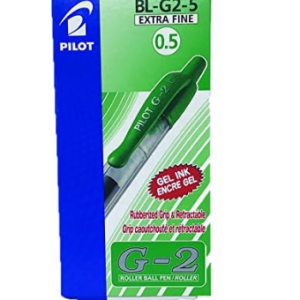 Stylo Gel Pilot G2 Vert 0,7 mm