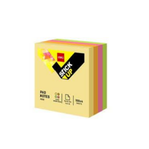 Bloc de 4 Notes Adhésives 51×51 mm