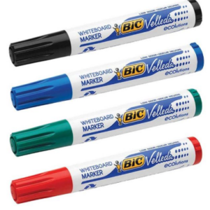 Boîte de 12 Marqueurs pour Tableau Blanc BIC 1701 Pointe Ronde D/C