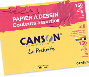 Papier Canson Couleur 150G 24x32 cm