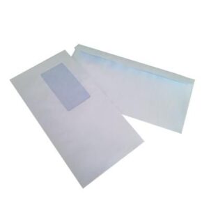 Boite de 500 Enveloppes 110x220 mm Avec Fenêtre