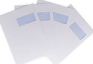 Paquet de 250 Enveloppes Blanches 229x324 mm Avec Fenêtre Réf. 19840