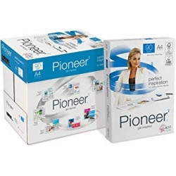 LOT DE 5 RAMETTES DE PAPIER BLANC PIONEER A4 90G/M² 500 FEUILLES