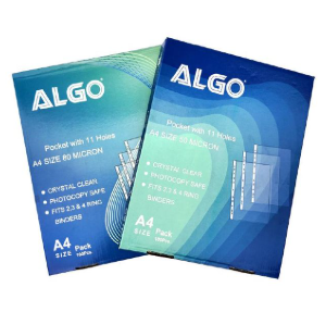 Paquet de 100 Pochettes Perforées 80 Microns Algo