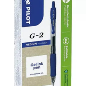 Stylo Gel Pilot G2 Bleu 0.7 mm