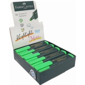 Boîte de 10 Surligneurs Textliner Faber-Castell 154607 – Coloris au Choix