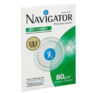 LOT DE 5 RAMETTES DE PAPIER BLANC NAVIGATOR A3 80G/M² 500 FEUILLES